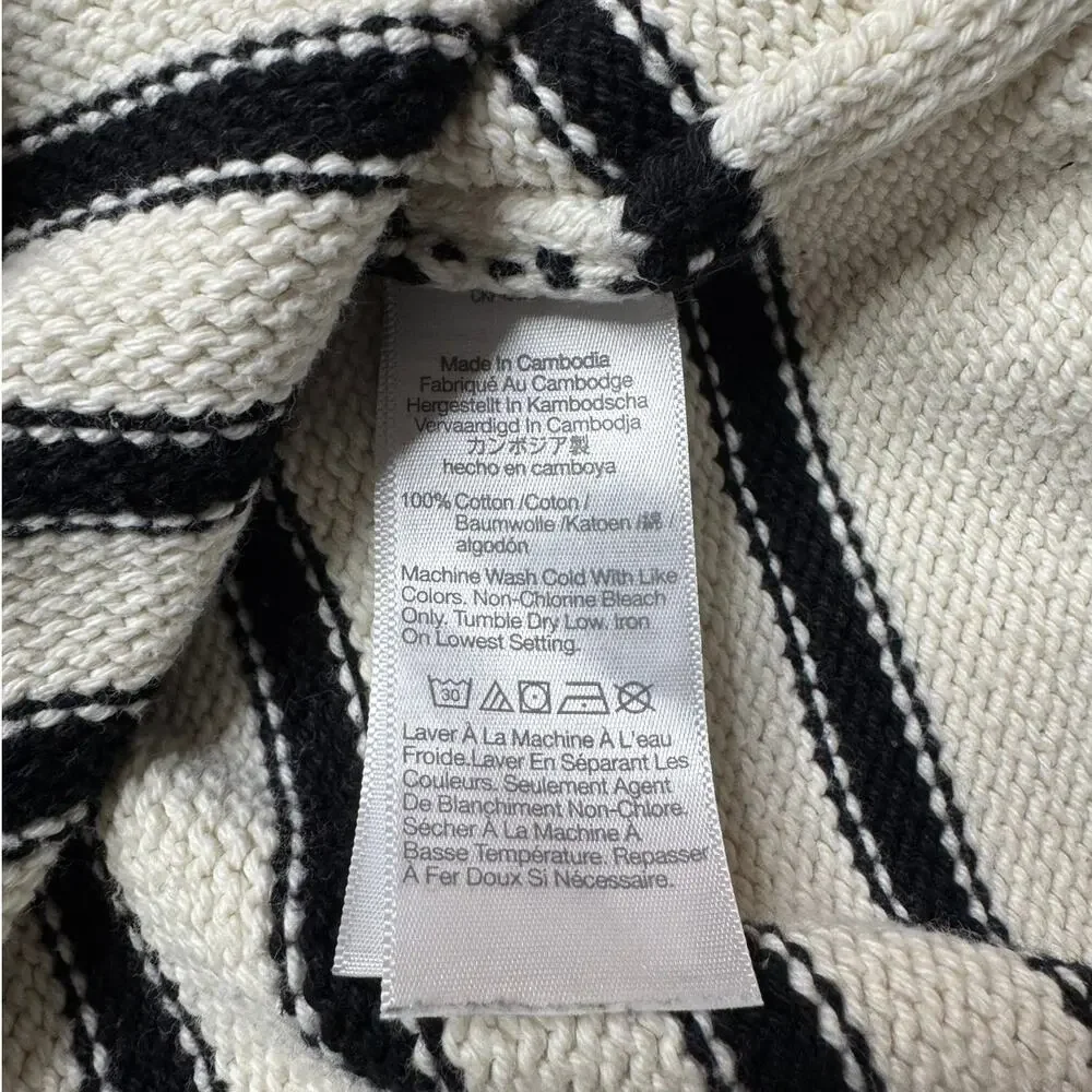Madewell Cream and Black Striped Crewneck Sweater - Picture 10 of 12